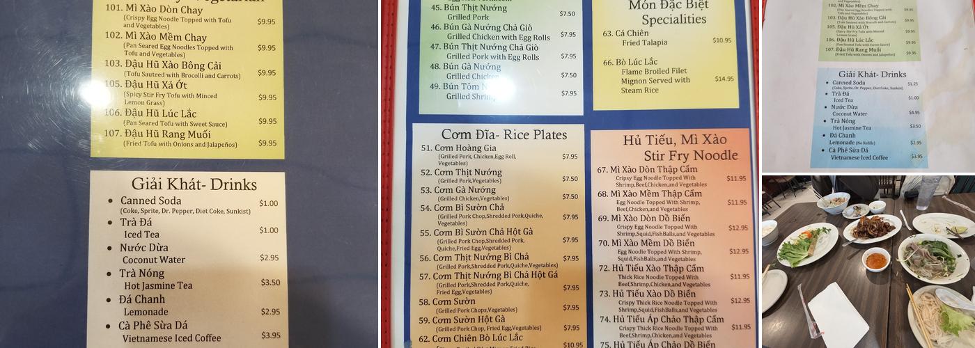 Cuu Long Quan Menu