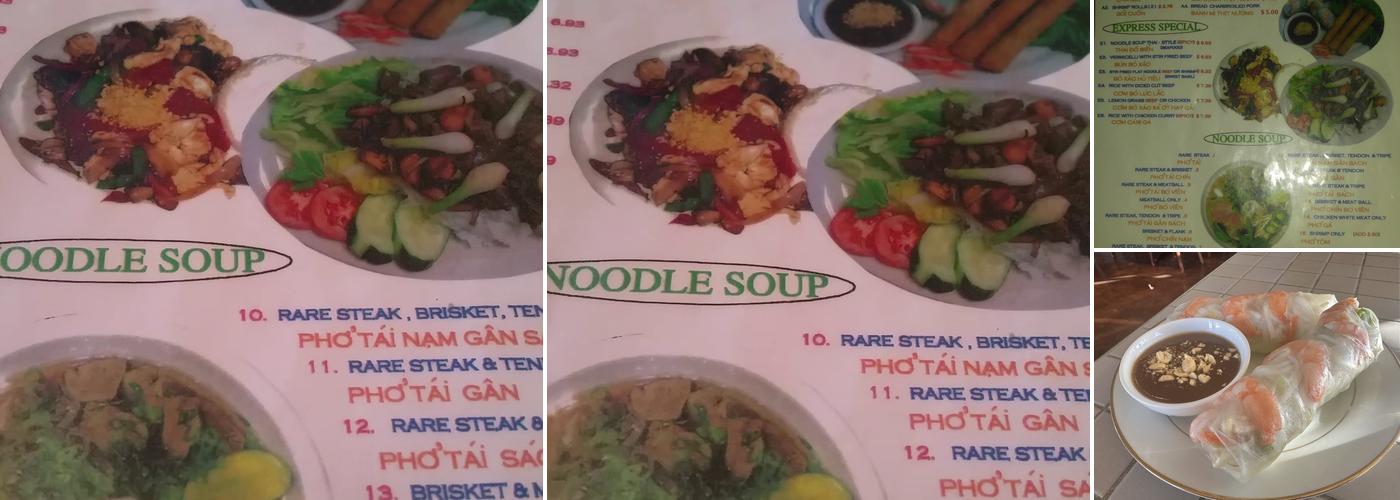 Pho Express Noodles & Grill Menu