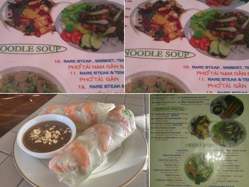 Pho Express Noodles & Grill Menu