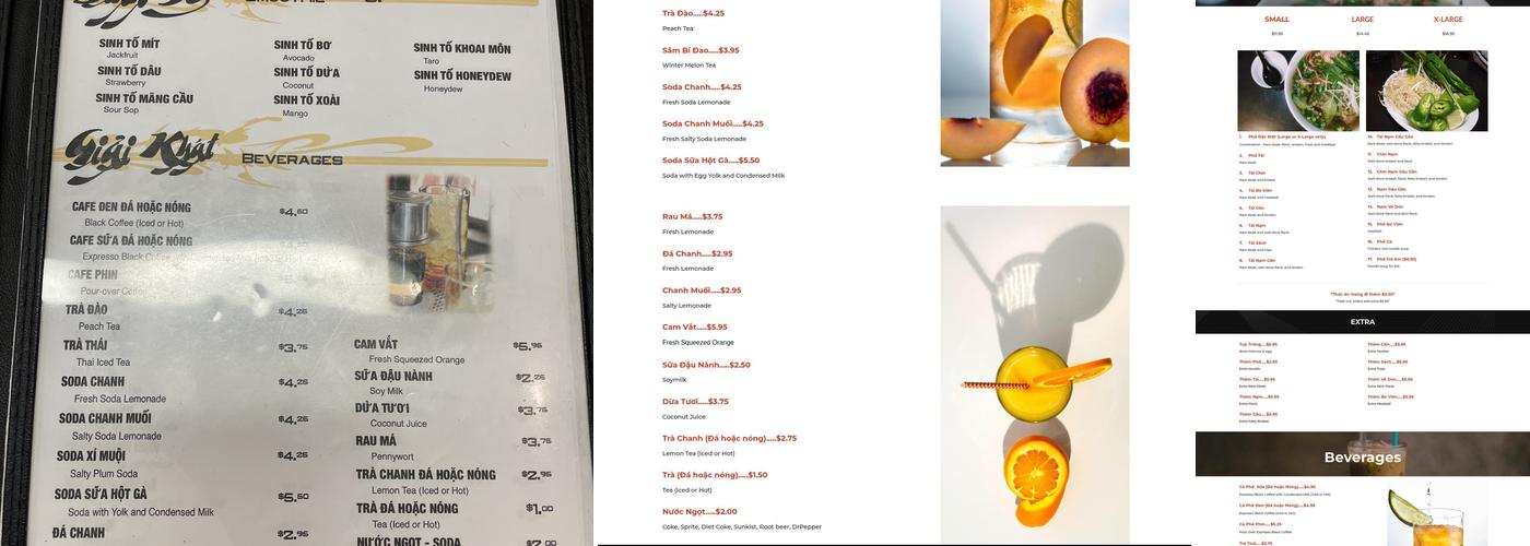 Pho Dien Menu