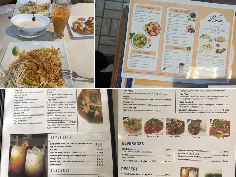 Lanna Thai Cuisine Menu