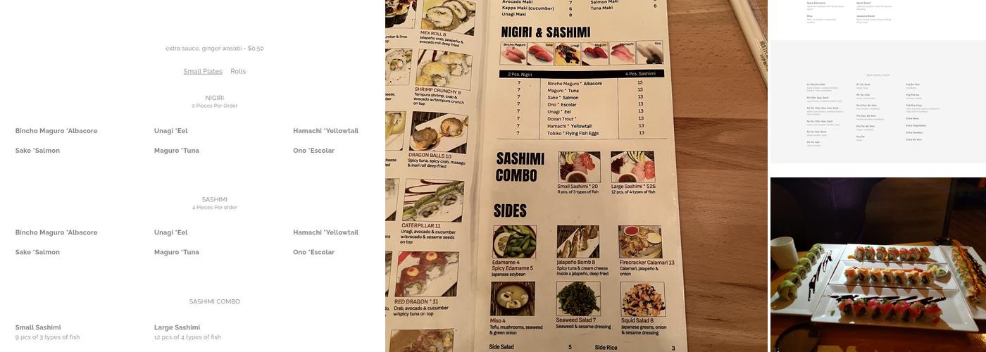 Fat Fish Menu