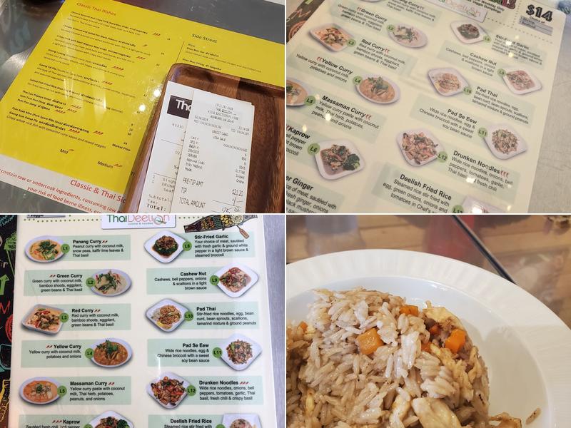 Thai Deelish Menu