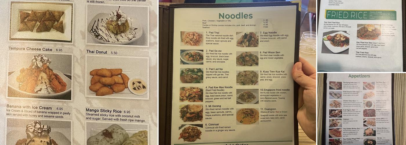 Zogam Cafe (Thai & Malaysian) Menu