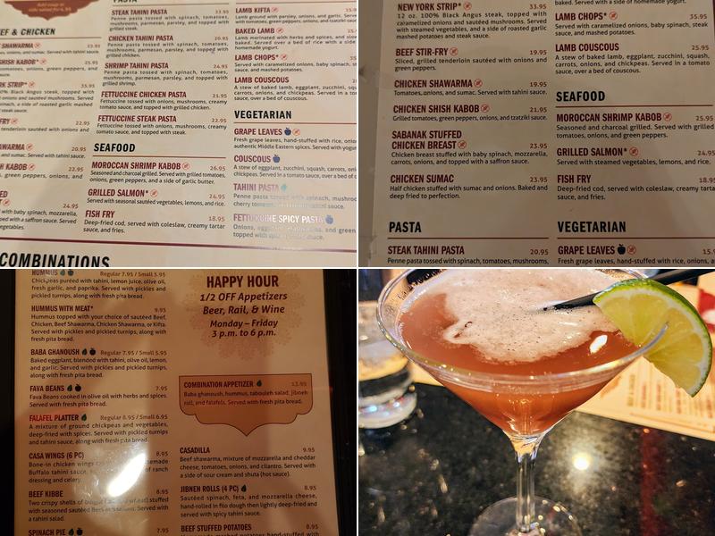 Casablanca Brookfield Menu