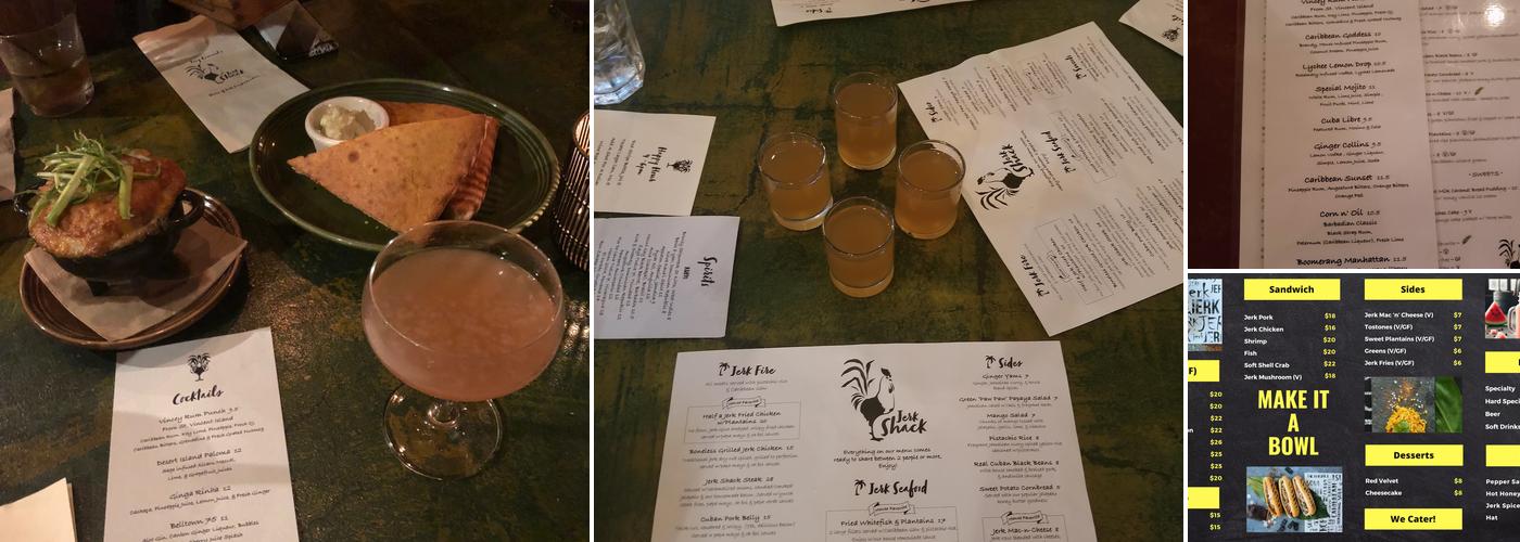 Jerk Shack Menu