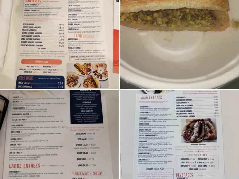 Zullee Mediterranean Grill Menu