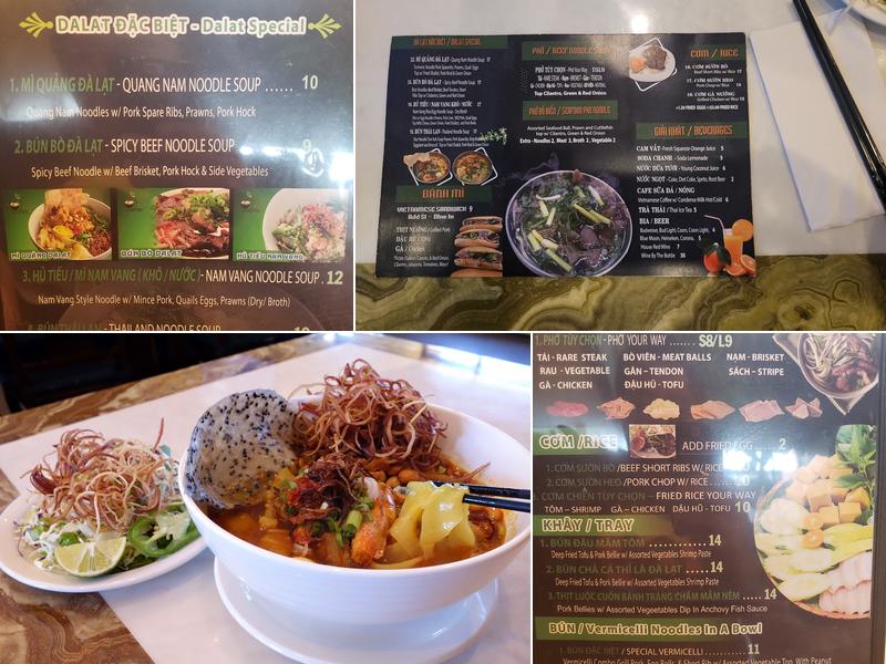 Dalat Quan Menu