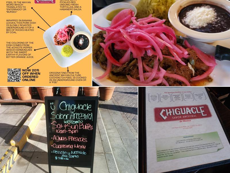 Chiguacle, Cevicheria y Cantina Menu