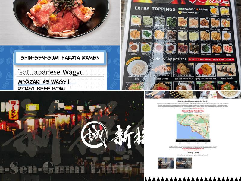 Shin-Sen-Gumi Hakata Ramen - Little Tokyo Menu