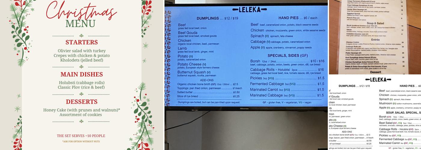 LELEKA Menu