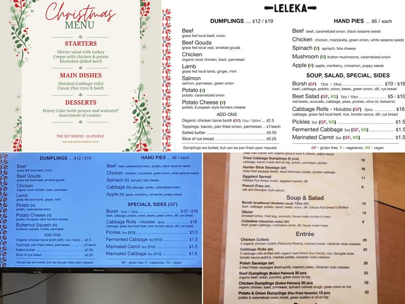 LELEKA Menu