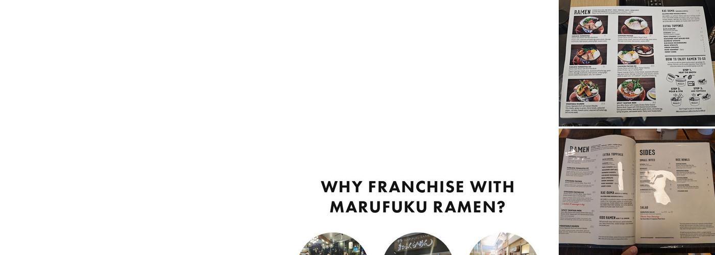 Marufuku Ramen Menu