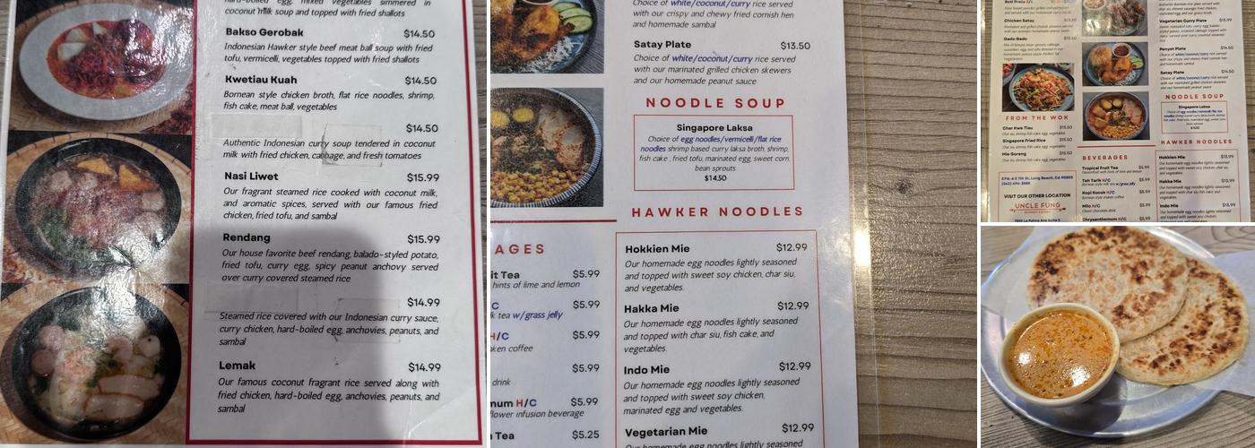 Uncle Fung Long Beach Menu