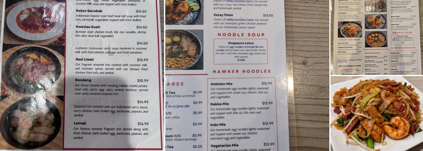 Uncle Fung Long Beach Menu