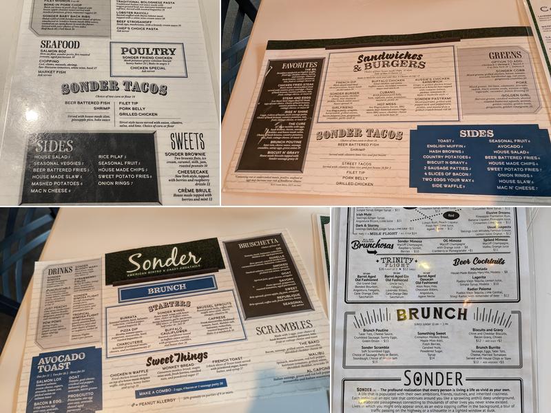 Sonder Menu