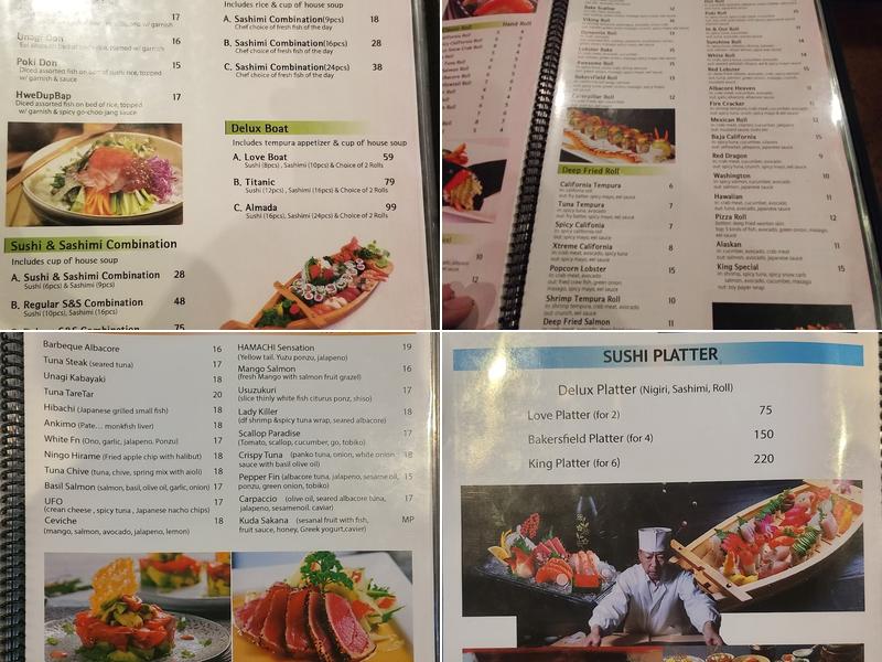 Kalbi King Korean BBQ & Sushi Menu