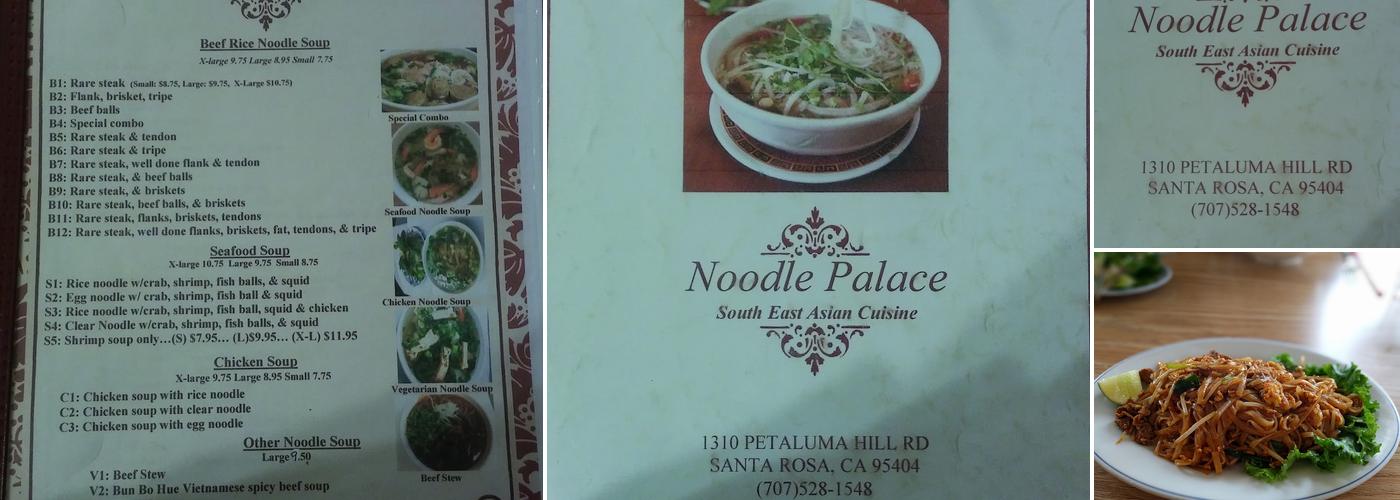 Noodle Palace Menu