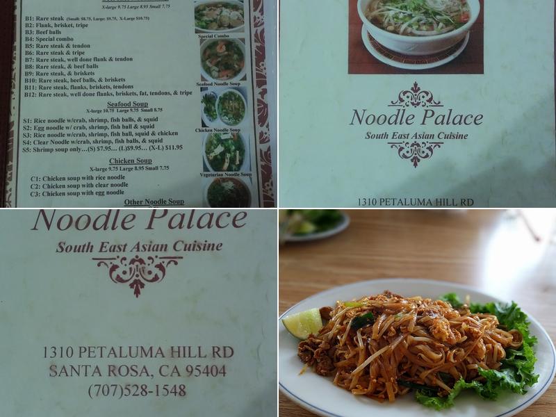 Noodle Palace Menu