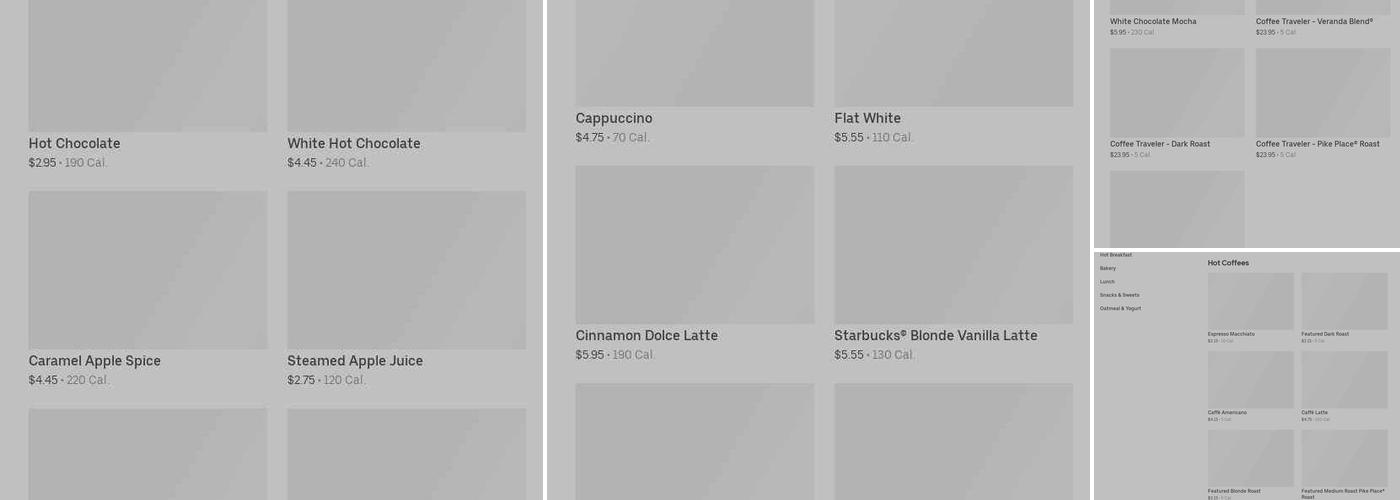 Starbucks Menu