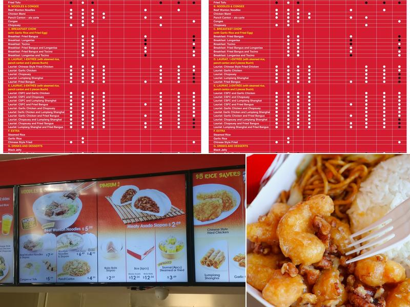 Chowking Menu