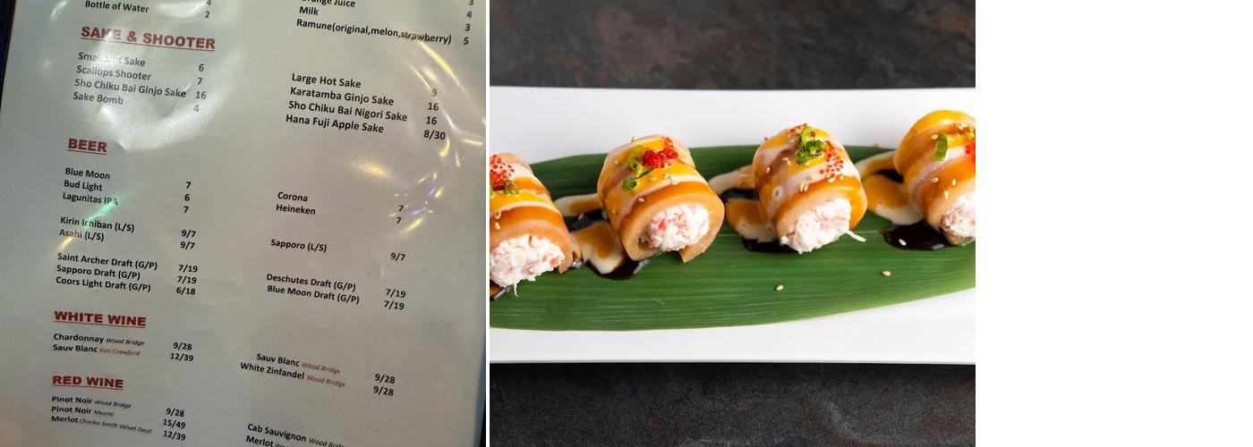 soho Sushi and Teppanyaki Menu