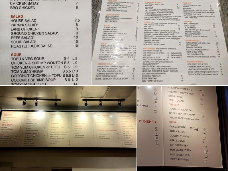 MaDee Thai Kitchen Menu