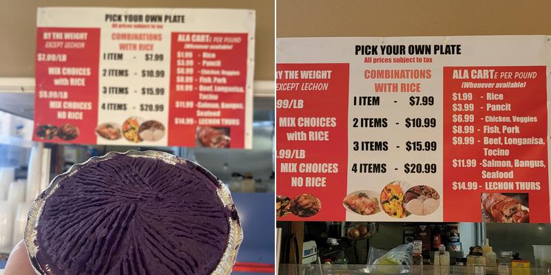 Pick Your Plate Menu