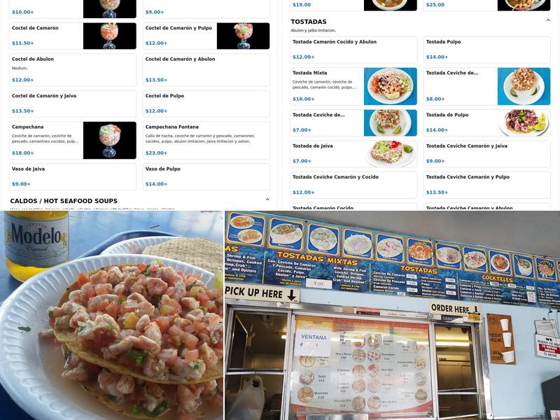 Mariscos El Paisa Lynwood Menu