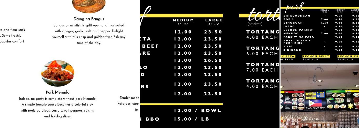 Pinoy Pam's Best Menu