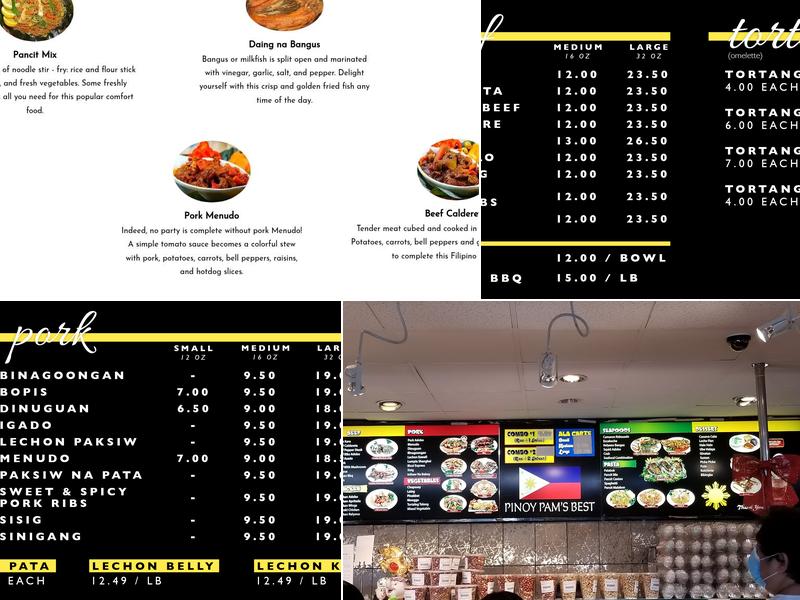 Pinoy Pam's Best Menu