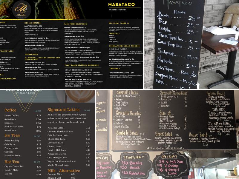 Masataco Menu