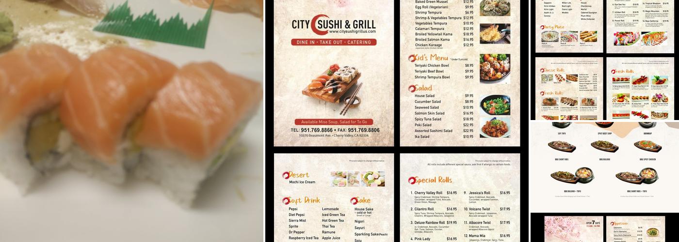 City Sushi & Grill Menu