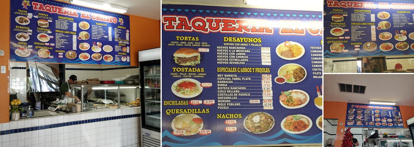 El Chilito Menu