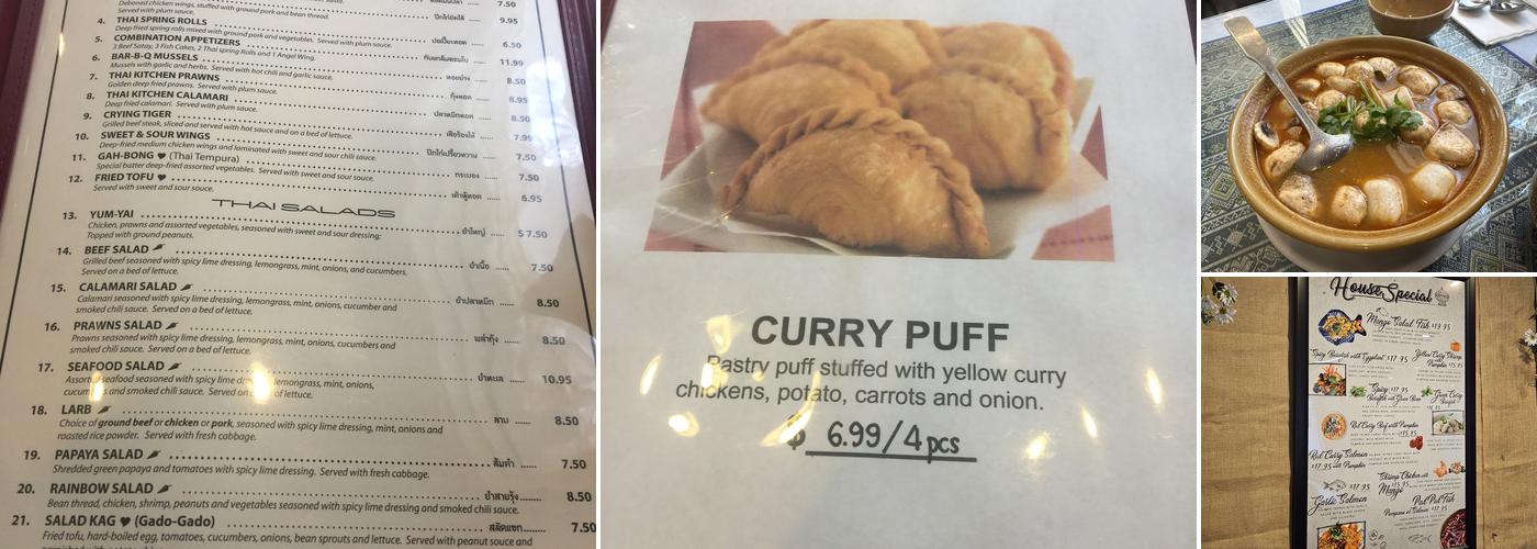 Thai Kitchen Menu