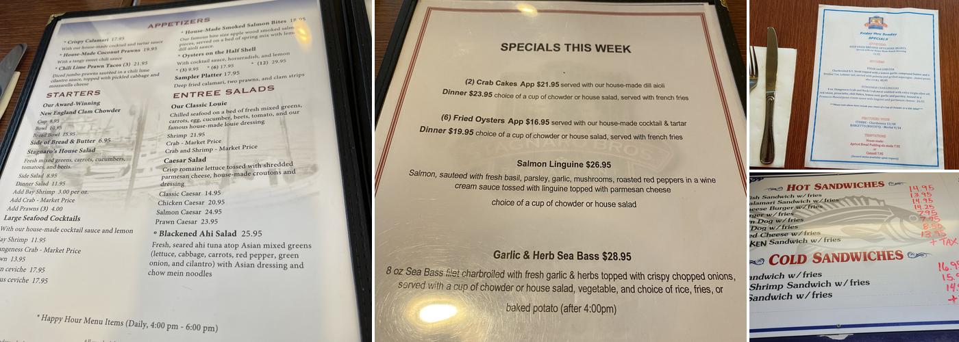 Fire Fish Menu