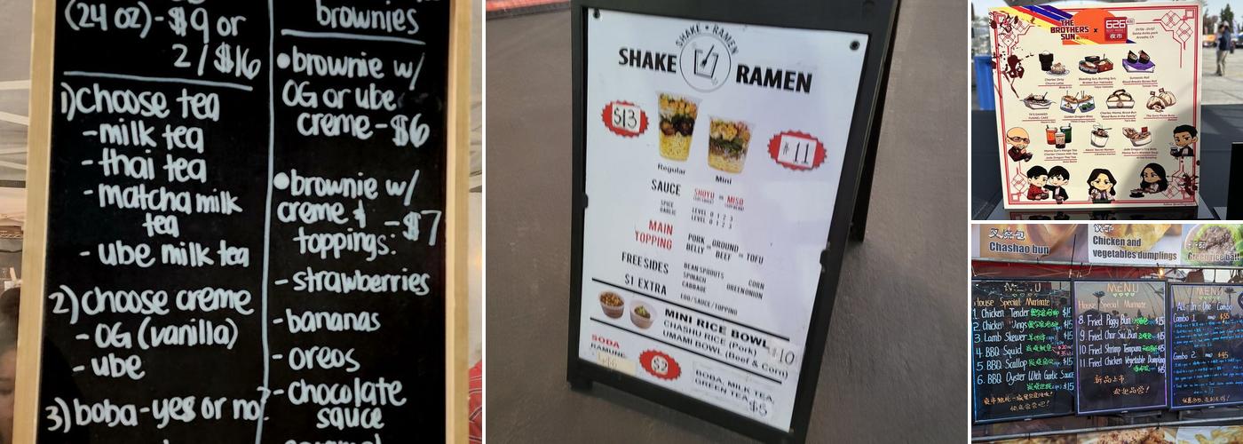 626 Night Market Menu