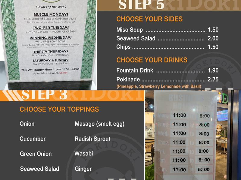 PokiDoki Menu
