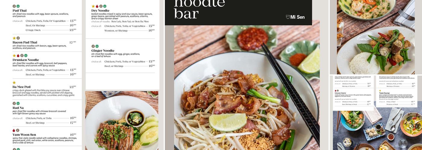 Mi Sen Noodle Bar Menu