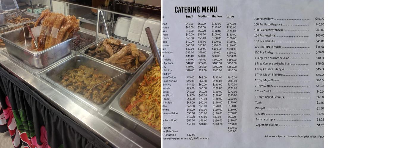 San Nicolas Chicharon Menu