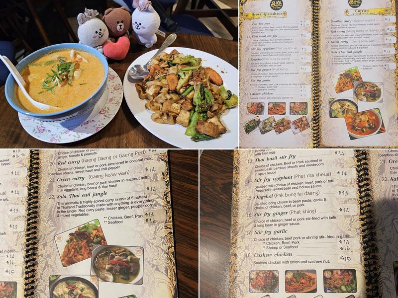 Sala Thai Menu