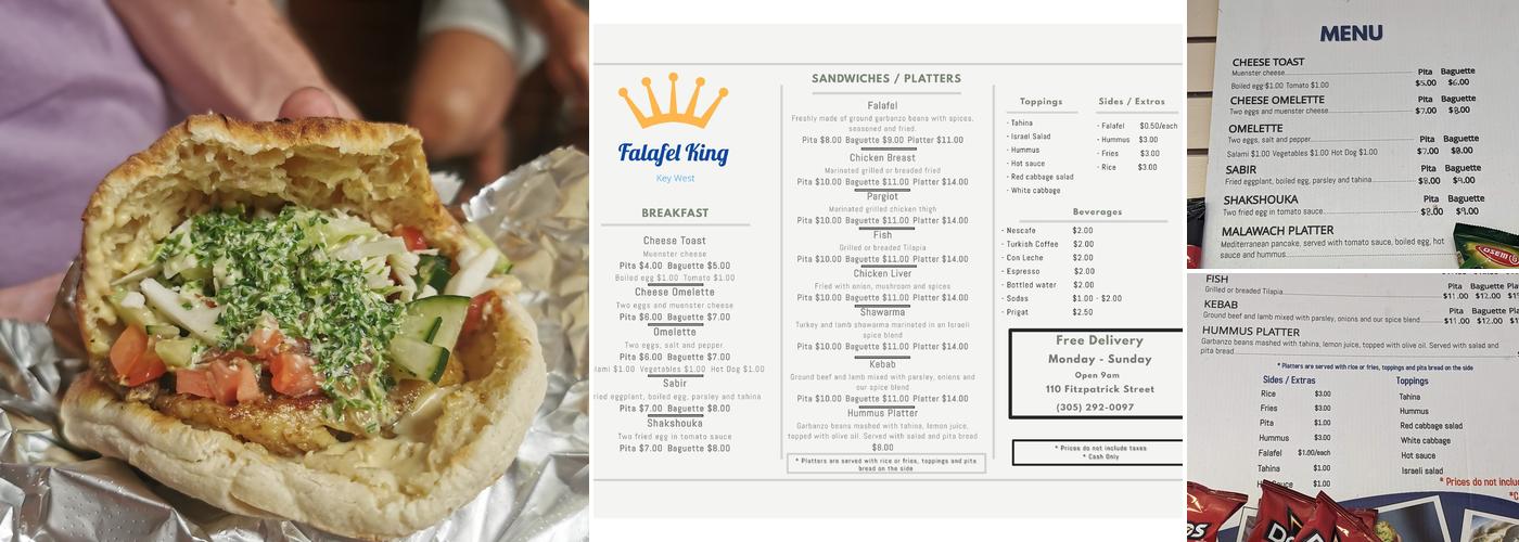 Falafel King Menu