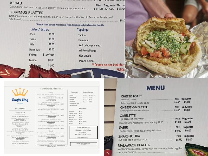 Falafel King Menu
