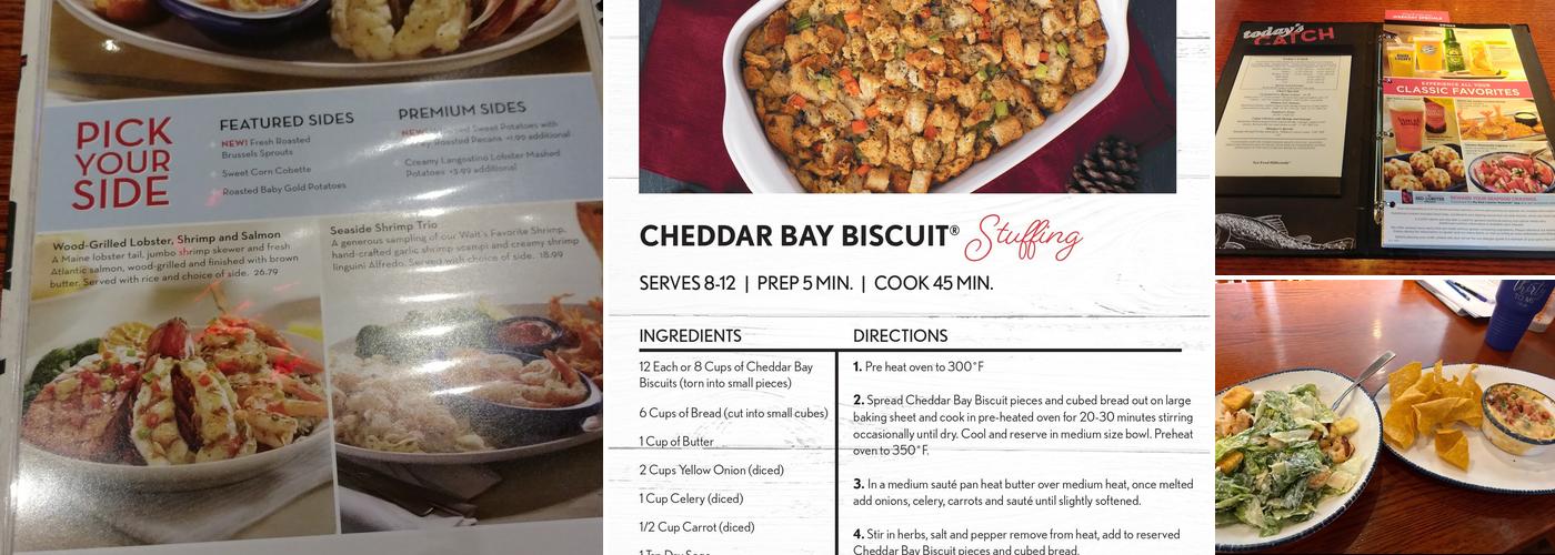 Red Lobster Menu