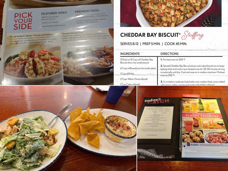 Red Lobster Menu