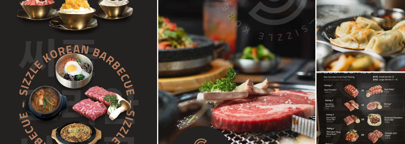 Sizzle Korean Barbecue Menu
