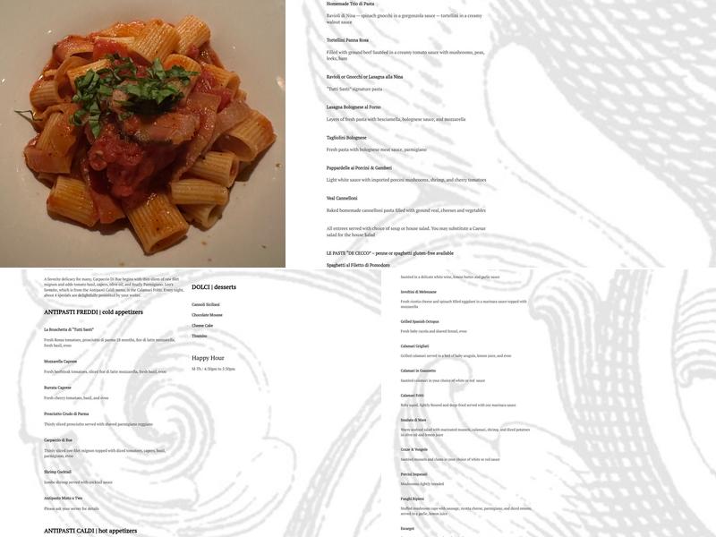 Tutti Santi by Nina Menu