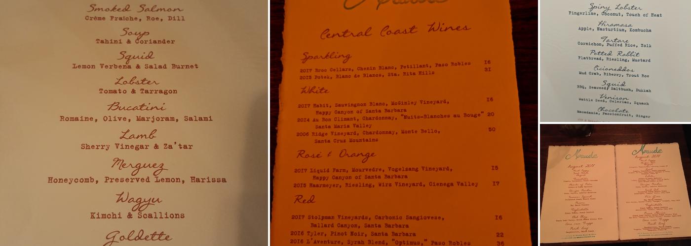 Maude Menu