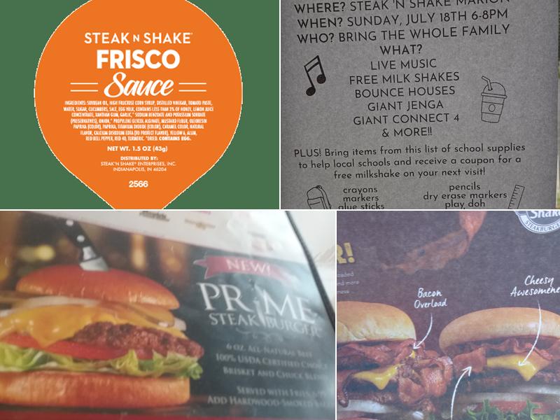 Steak 'n Shake Menu