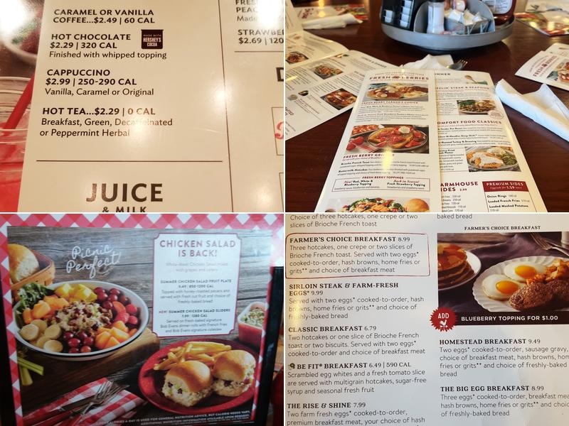 Bob Evans Menu